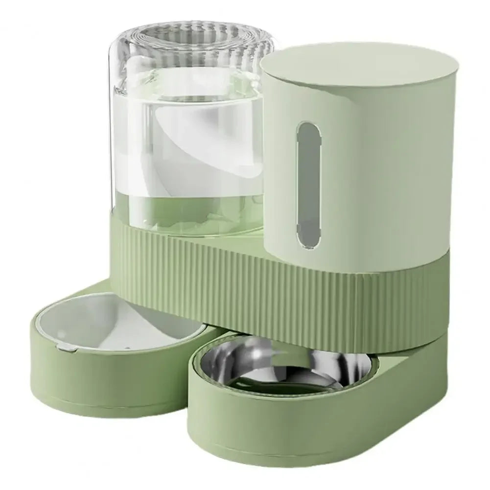 Smart 2-in-1 Gravity Pet Feeder & Filtered Waterer Station