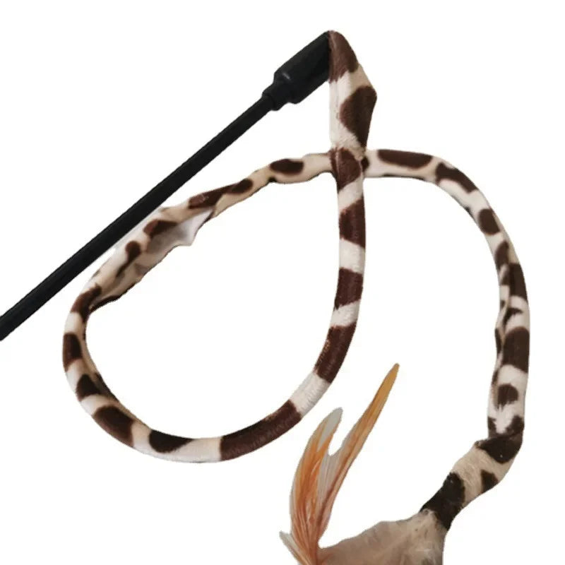 Simulation Feather Interactive Cat Teaser Wand