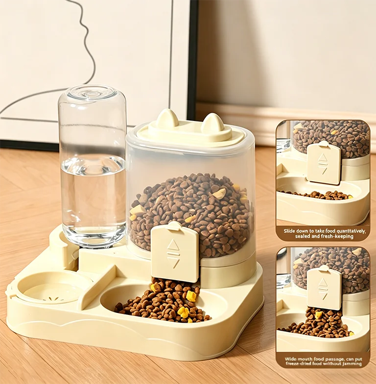 Gravity Pet Feeder & Waterer Station