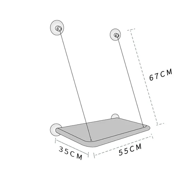 Aerial Hanging Window Cat Hammock (20kg Capacity)