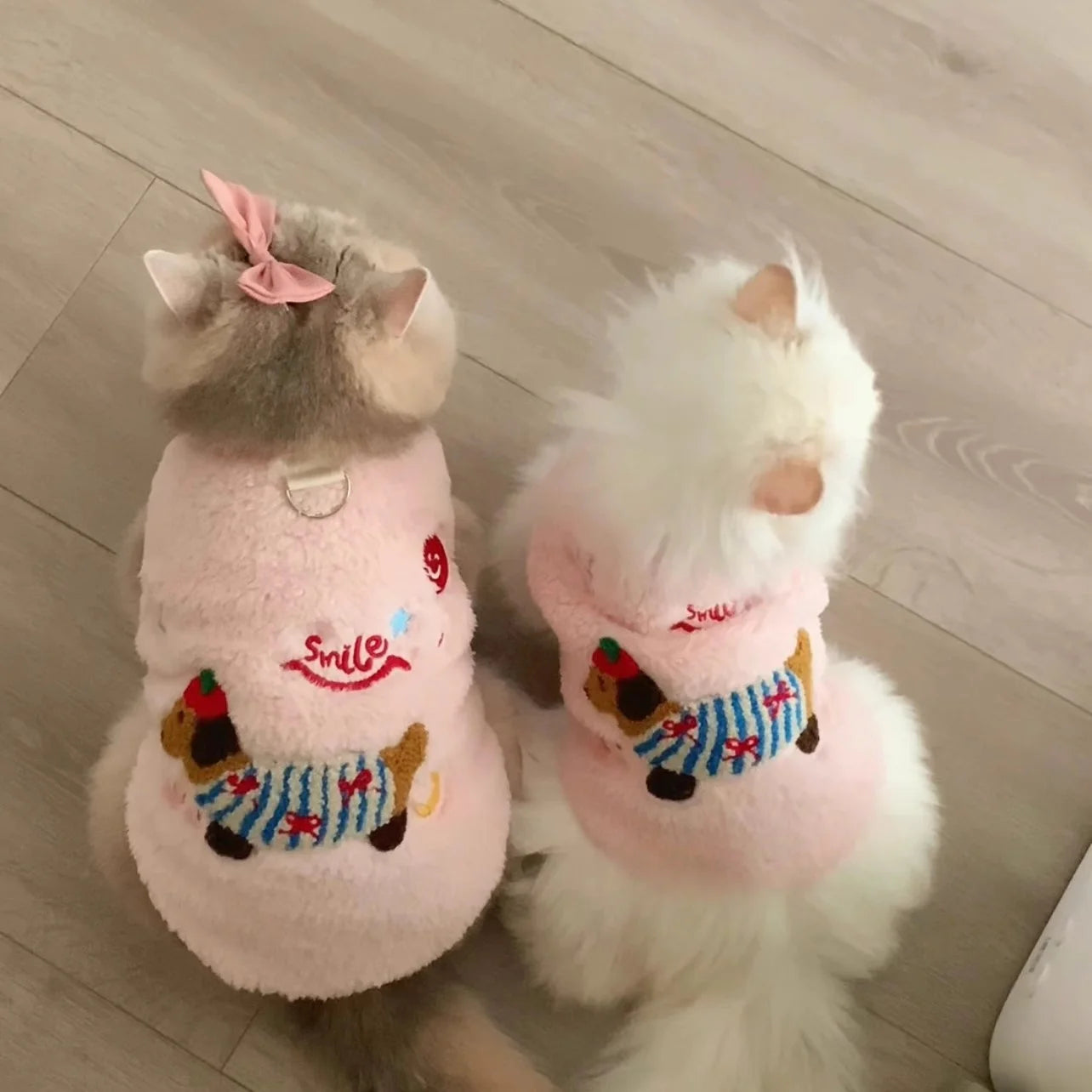 Ultra-Soft Plush Fleece Winter Cat Vest - Warm Thermal Indoor Jacket