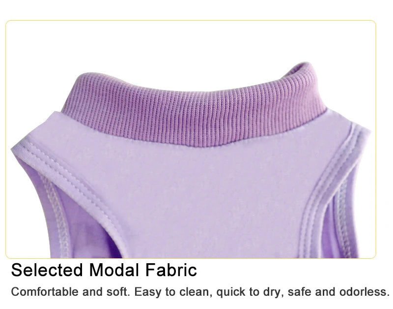 Minimalist Solid Cat Surgery Recovery Vest - Breathable Anti-Lick Post-Op Jumpsuit