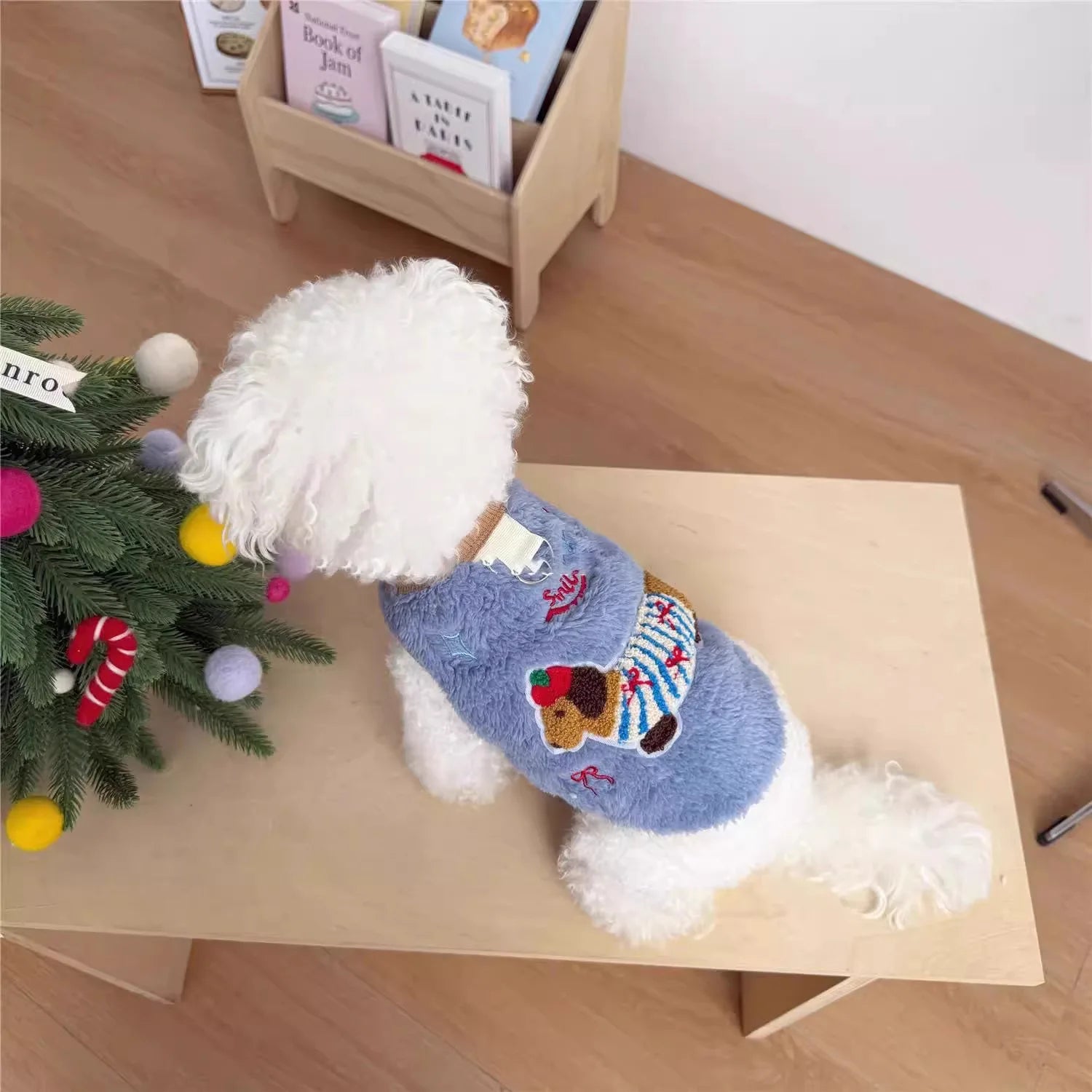 Ultra-Soft Plush Fleece Winter Cat Vest - Warm Thermal Indoor Jacket