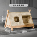The Sanctuary Elevated Solid Wood Cat Tent Bed