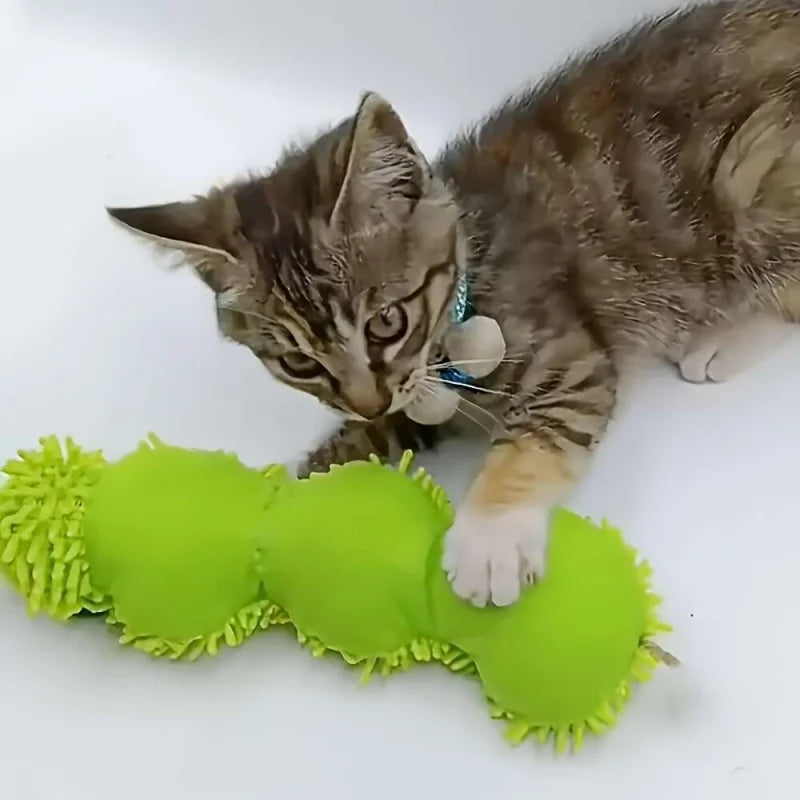 Cute Caterpillar Catnip & Silvervine Molar Chew Toy