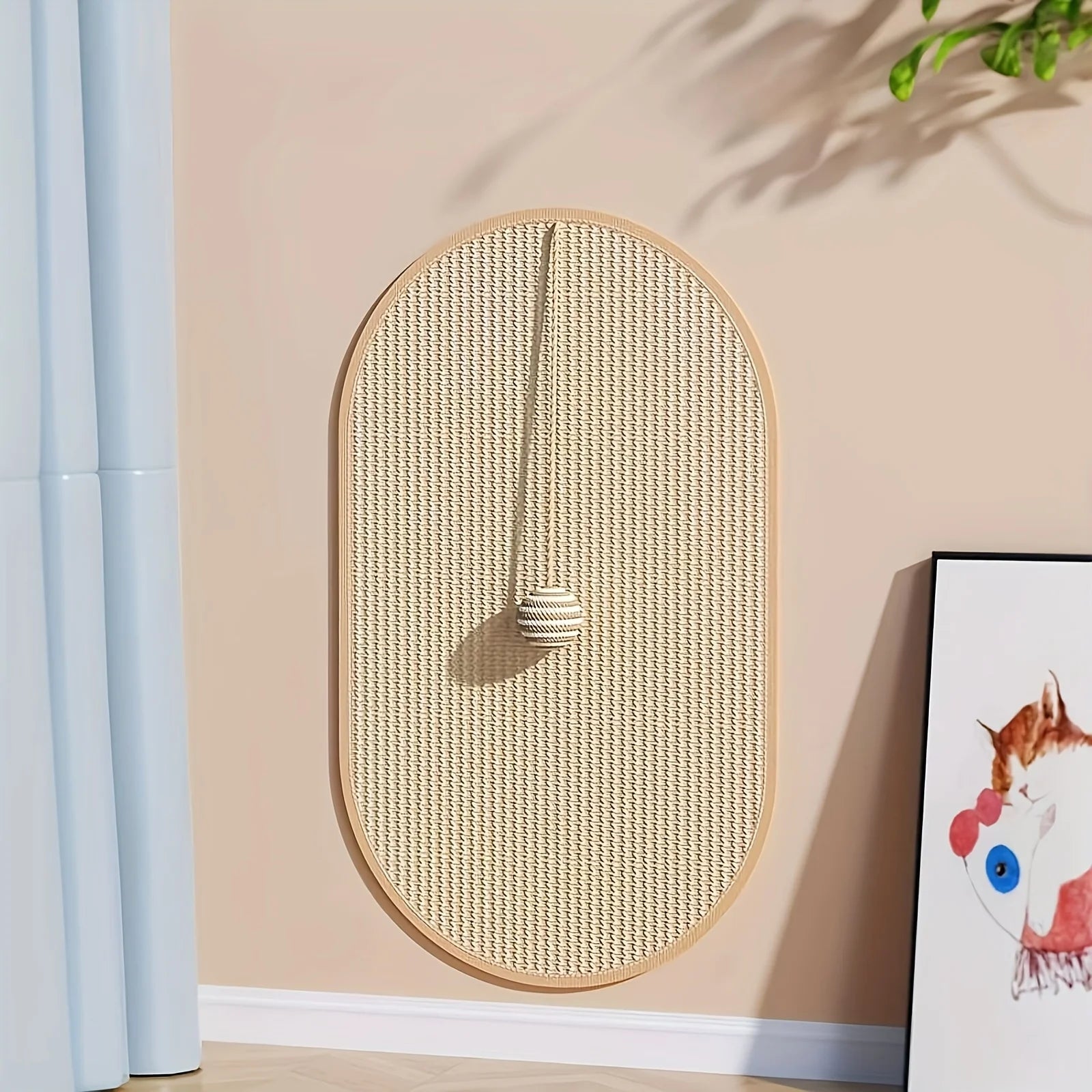 Cat Scratching Pad with Playful Built-In Toy