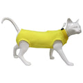 Minimalist Solid Cat Surgery Recovery Vest - Breathable Anti-Lick Post-Op Jumpsuit