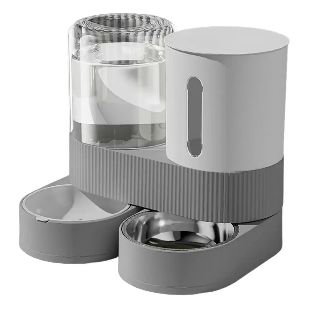 Smart 2-in-1 Gravity Pet Feeder & Filtered Waterer Station