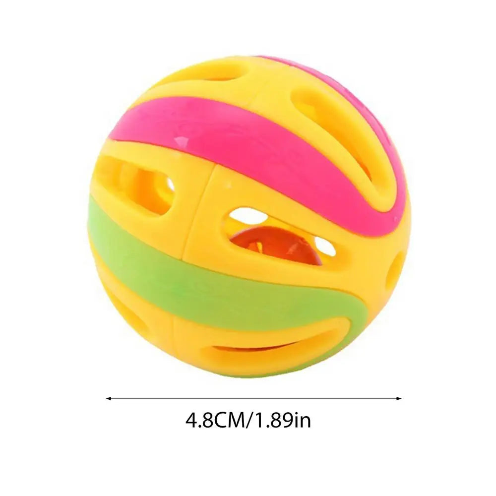 Interactive Hollow Cat Jingle Balls - Multi-Pack Kitten Chasing & Pounce Toys (4.8cm)