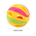 Interactive Hollow Cat Jingle Balls - Multi-Pack Kitten Chasing & Pounce Toys (4.8cm)