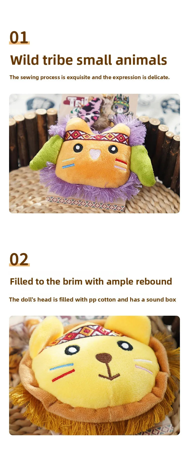 Tribal Wild Beast Catnip Toy