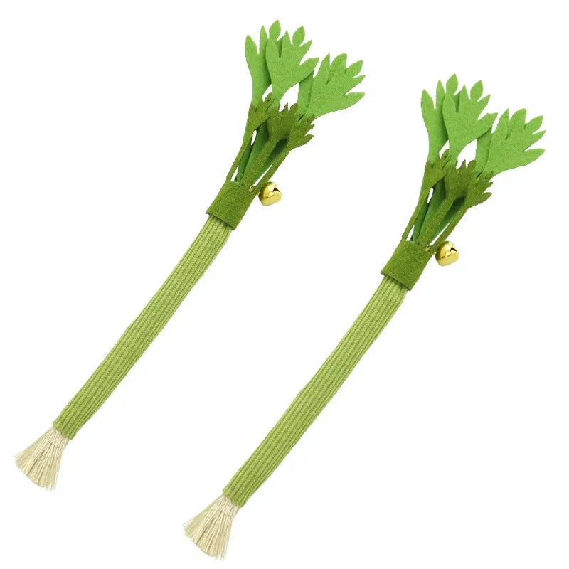 Interactive Felt Catnip Molar Stick | Dental Care & Squeaky Cat Chew Toy