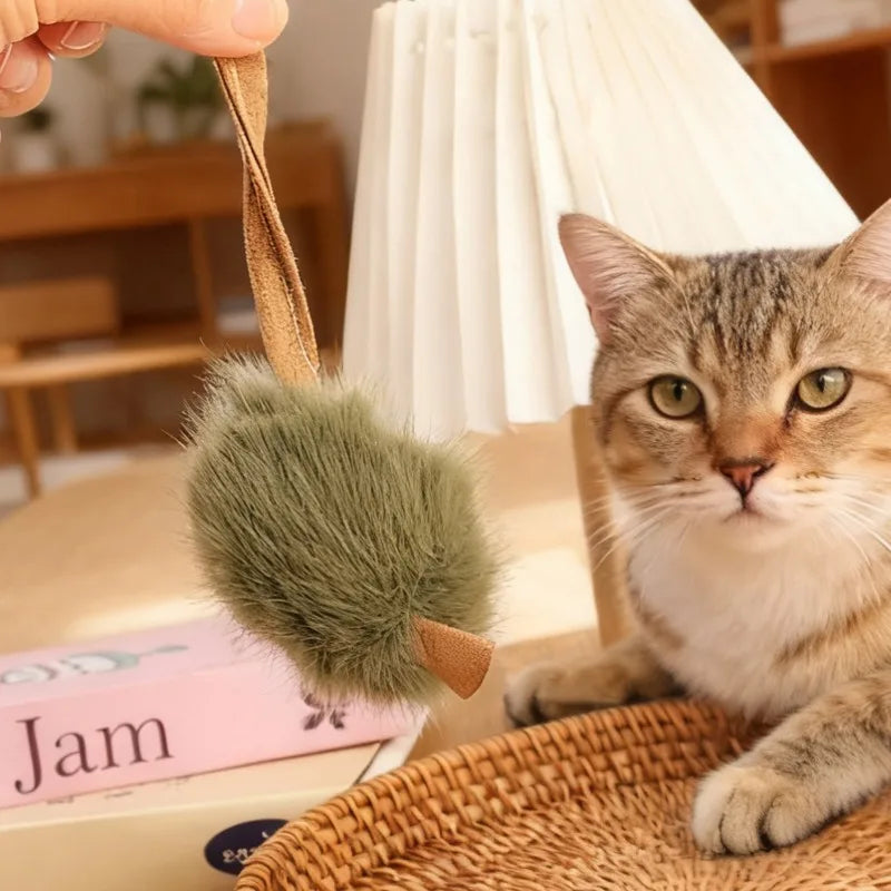 Simulated Squeaking Mouse Plush Cat Toy