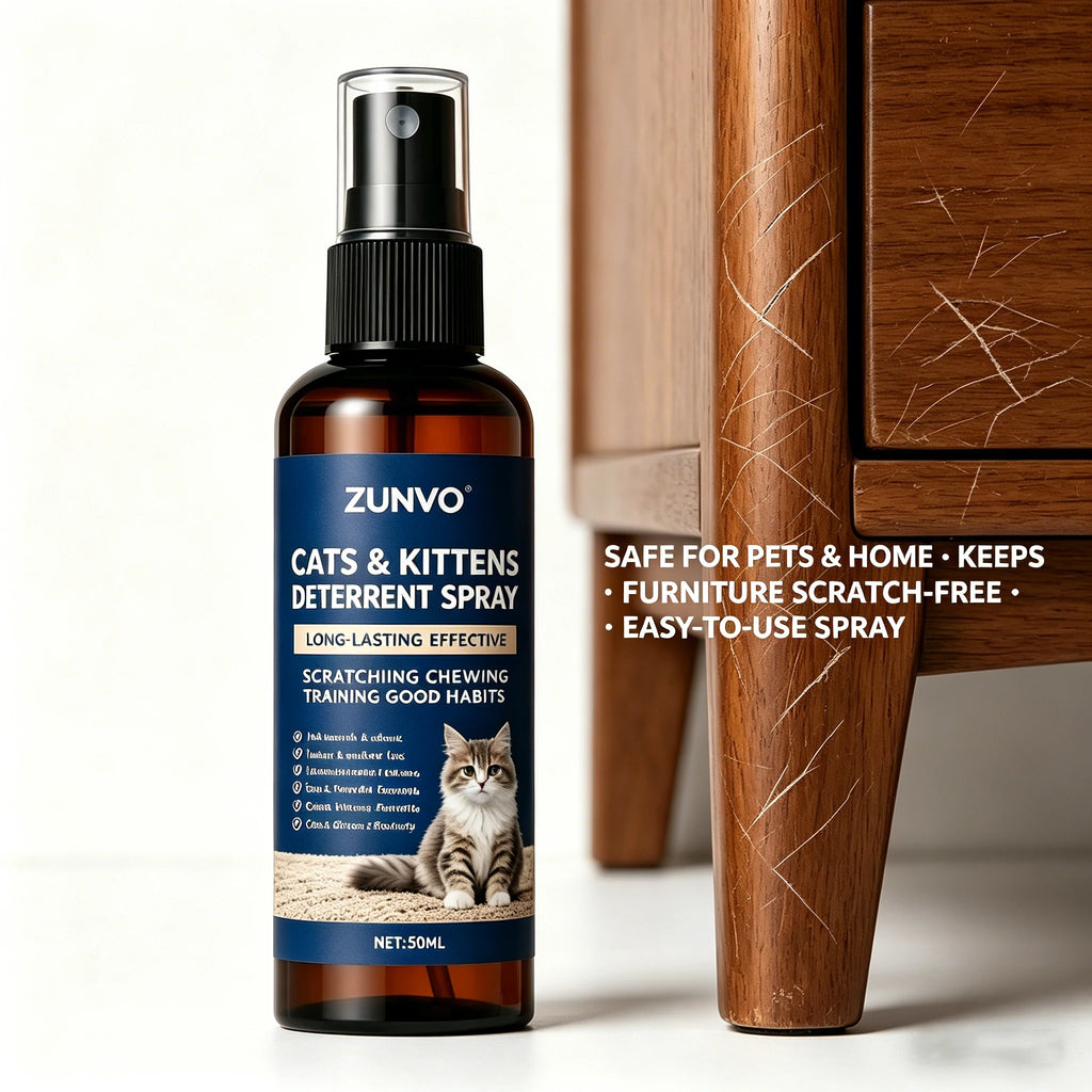 Safe & Gentle Cat Deterrent Spray Anti-Scratch & No-Chew Training Aid