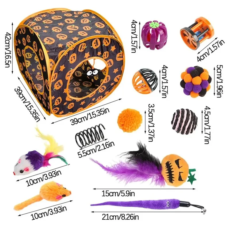 Interactive Cat Toy Mega Halloween-Bundle – The Ultimate Boredom Buster Variety Pack