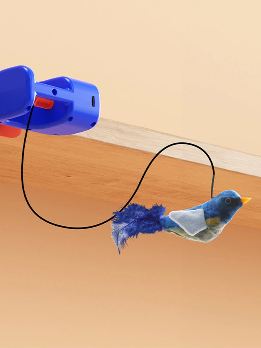 Smart Automatic Yo-Yo Cat Teaser | Motorized Hands-Free Hanging Toy for Bored Cats