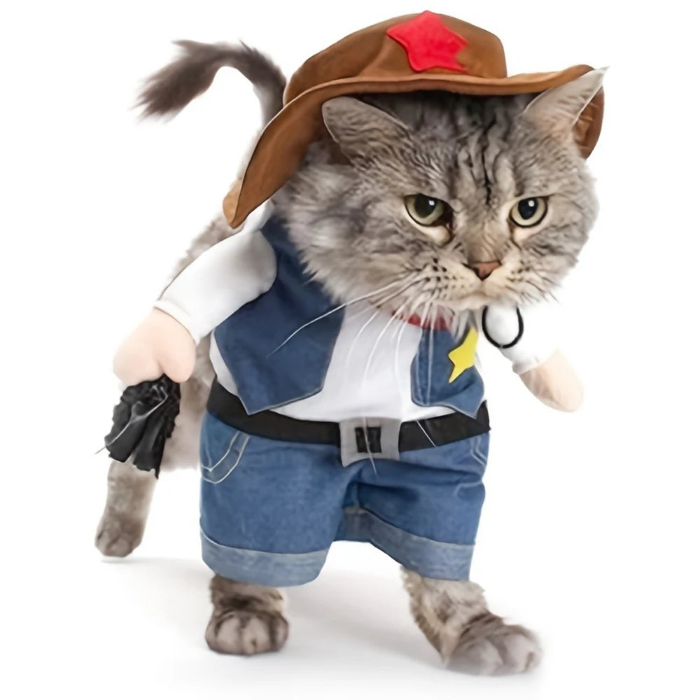 The Wild West Outlaw Cowboy Transformable Pet Costume