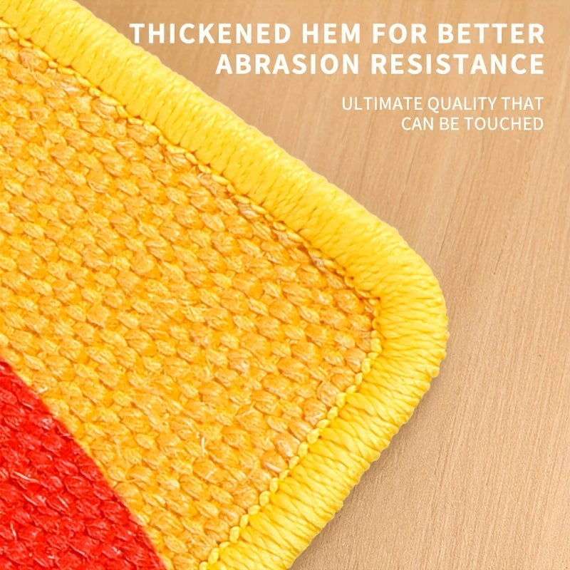 Minimalist Wall-Mounted Cat Scratching Mat | Space-Saving Soft Fabric Clawing Pad