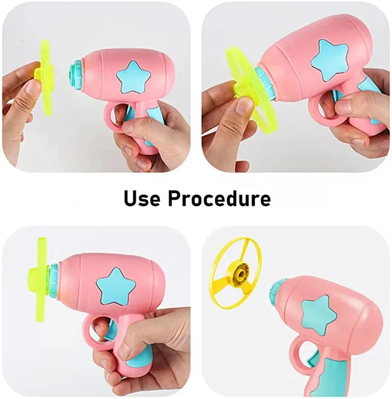Mini Flying Disc Cat Launcher Gun | Interactive Pocket-Sized Indoor Chasing Toy