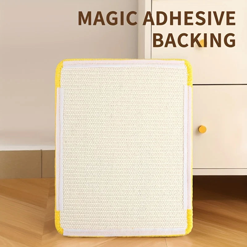Minimalist Wall-Mounted Cat Scratching Mat | Space-Saving Soft Fabric Clawing Pad