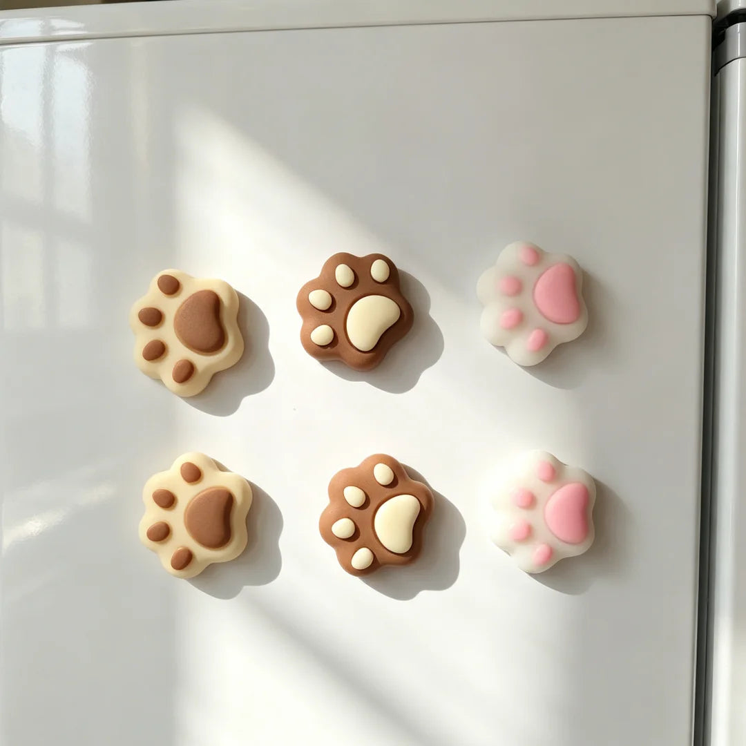 Cute Paws 6 Piece Magnet Set