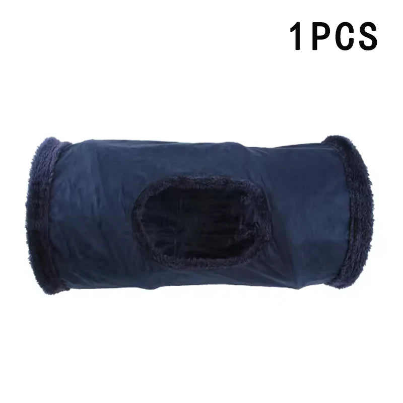Foldable Suede Plush Cat Tunnel