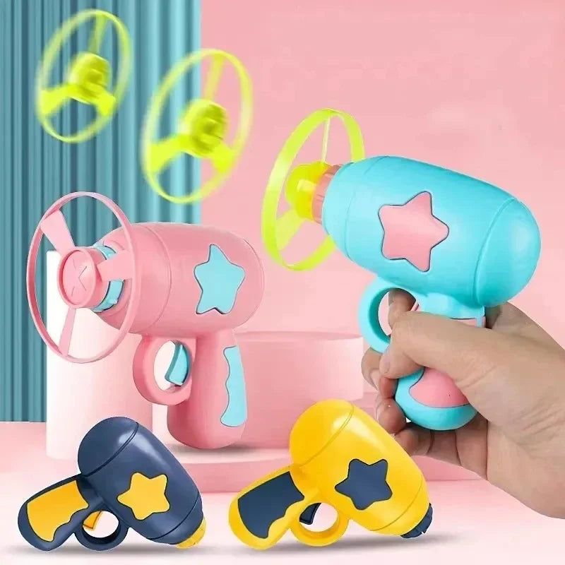 Mini Flying Disc Cat Launcher Gun | Interactive Pocket-Sized Indoor Chasing Toy