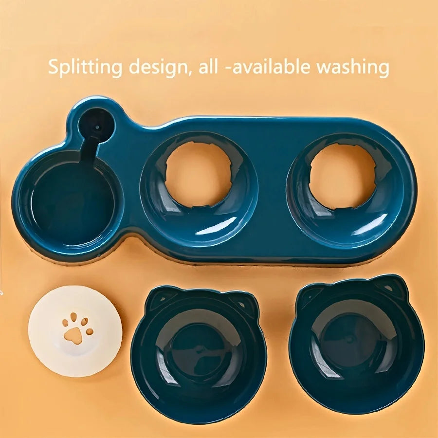 3-in-1 Ergonomic Automatic Pet Feeder Station