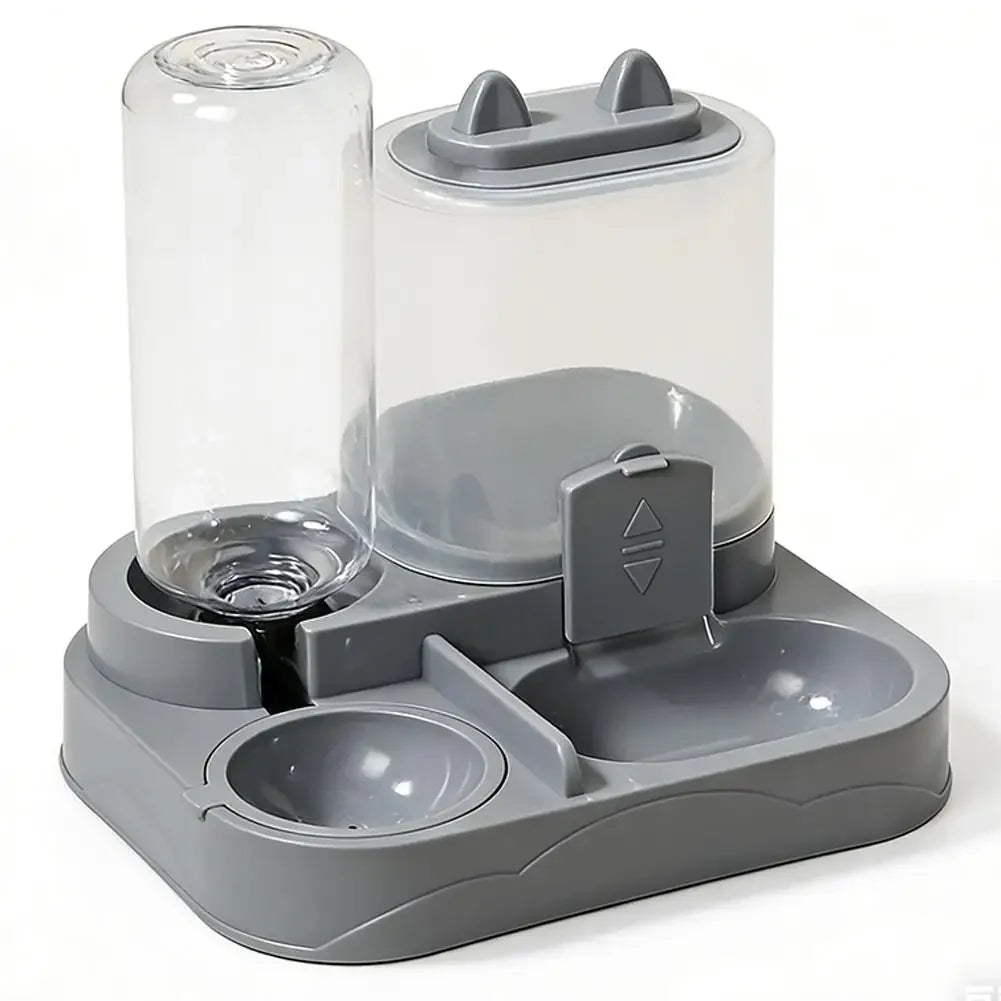 2-in-1 Automatic Food & Water Dispenser Station
