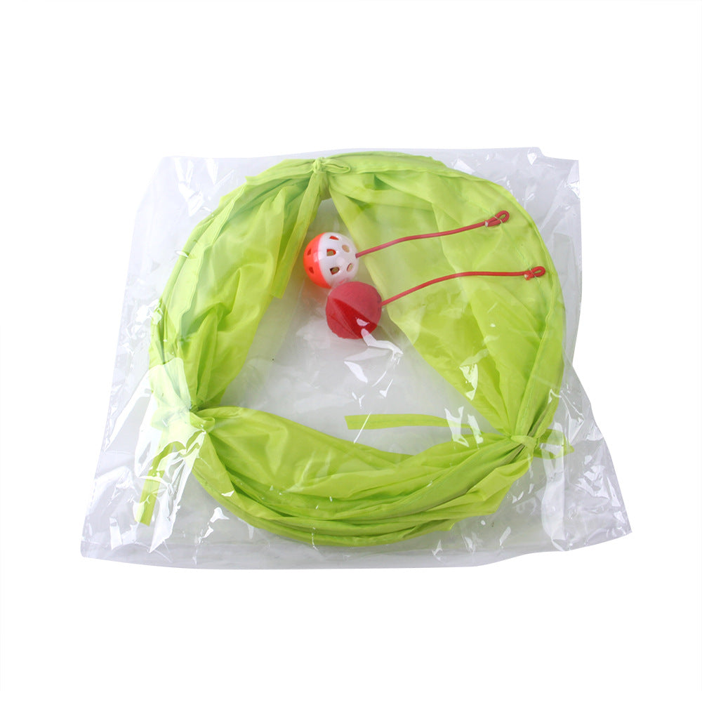 Collapsible Canvas Interactive Cat Tunnel