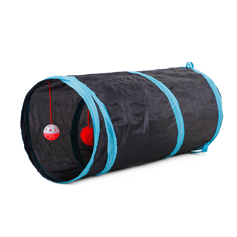 Collapsible Canvas Interactive Cat Tunnel