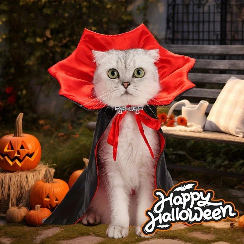 Count Dracula Deluxe Halloween Vampire Pet Costume Set