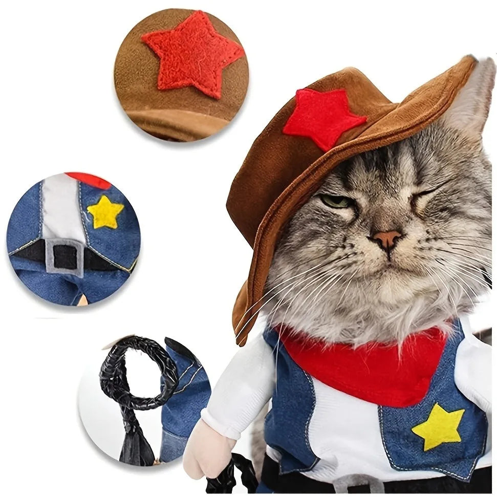 The Wild West Outlaw Cowboy Transformable Pet Costume
