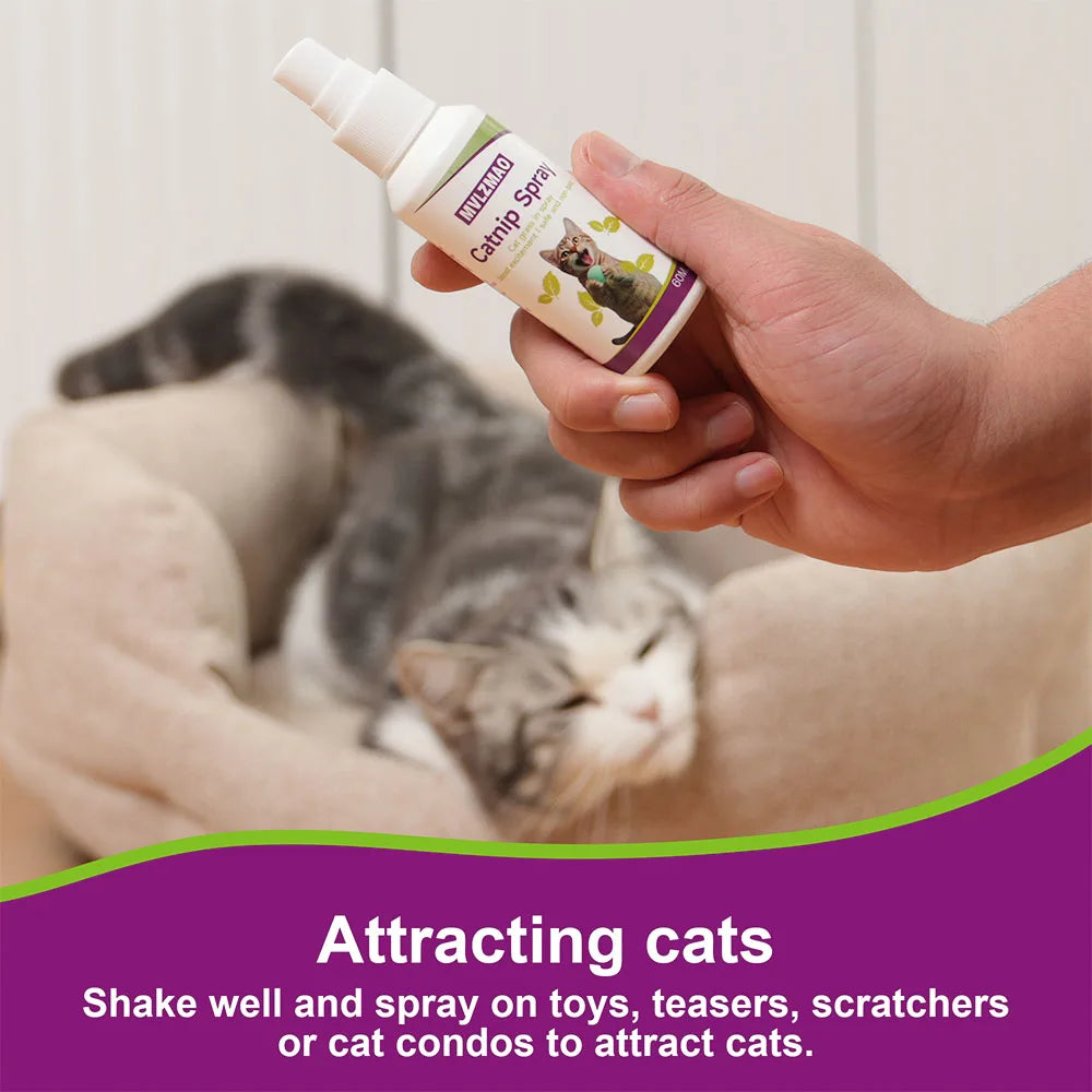 Premium Liquid Catnip Spray Feline Toy Renewer & Play Booster